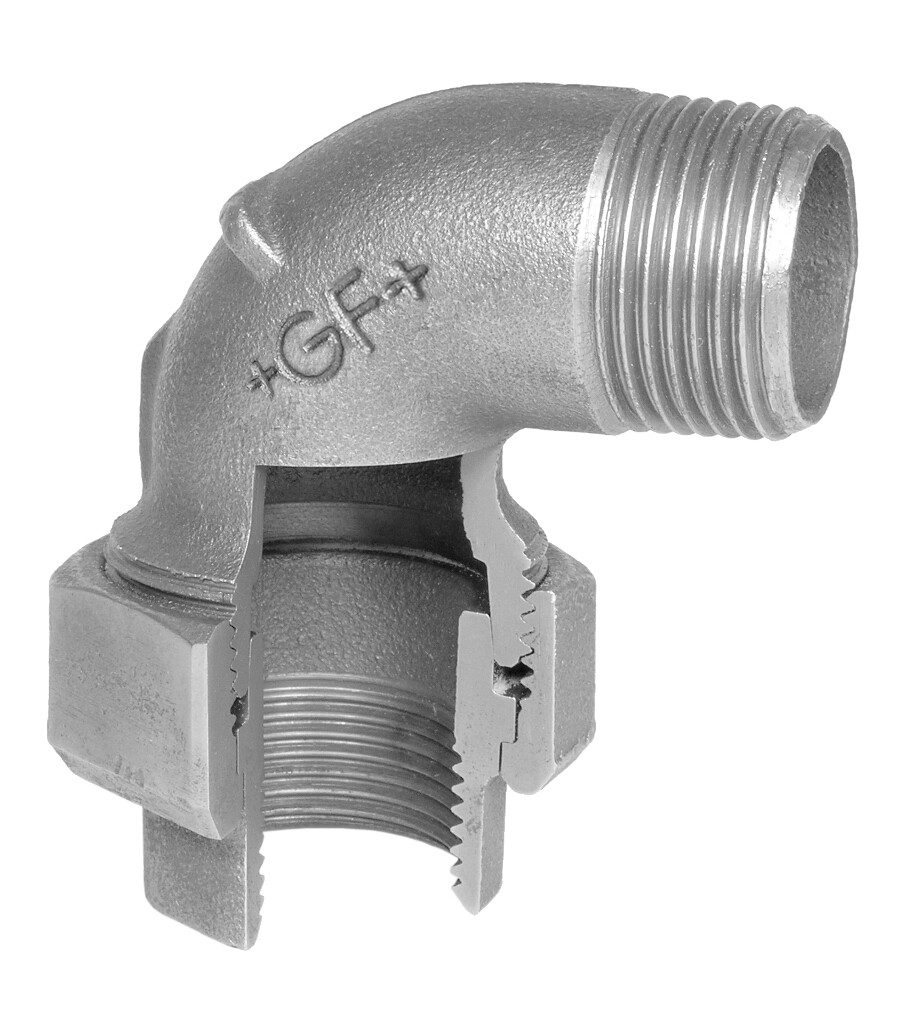 GF  102  Winkelver.    1/2" schwarz